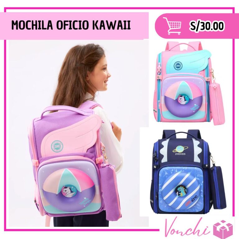 MOCHILA OFICIO KAWAII Vonchi Import